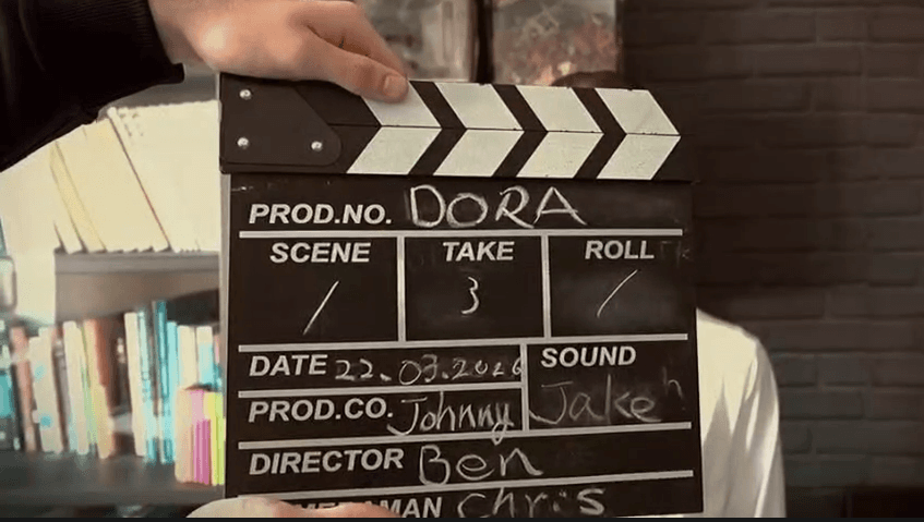 Behind the scenes and stills of short film Dora